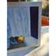 Tableau huile sur toile "Le Pichet Bleu" par Ravalia
