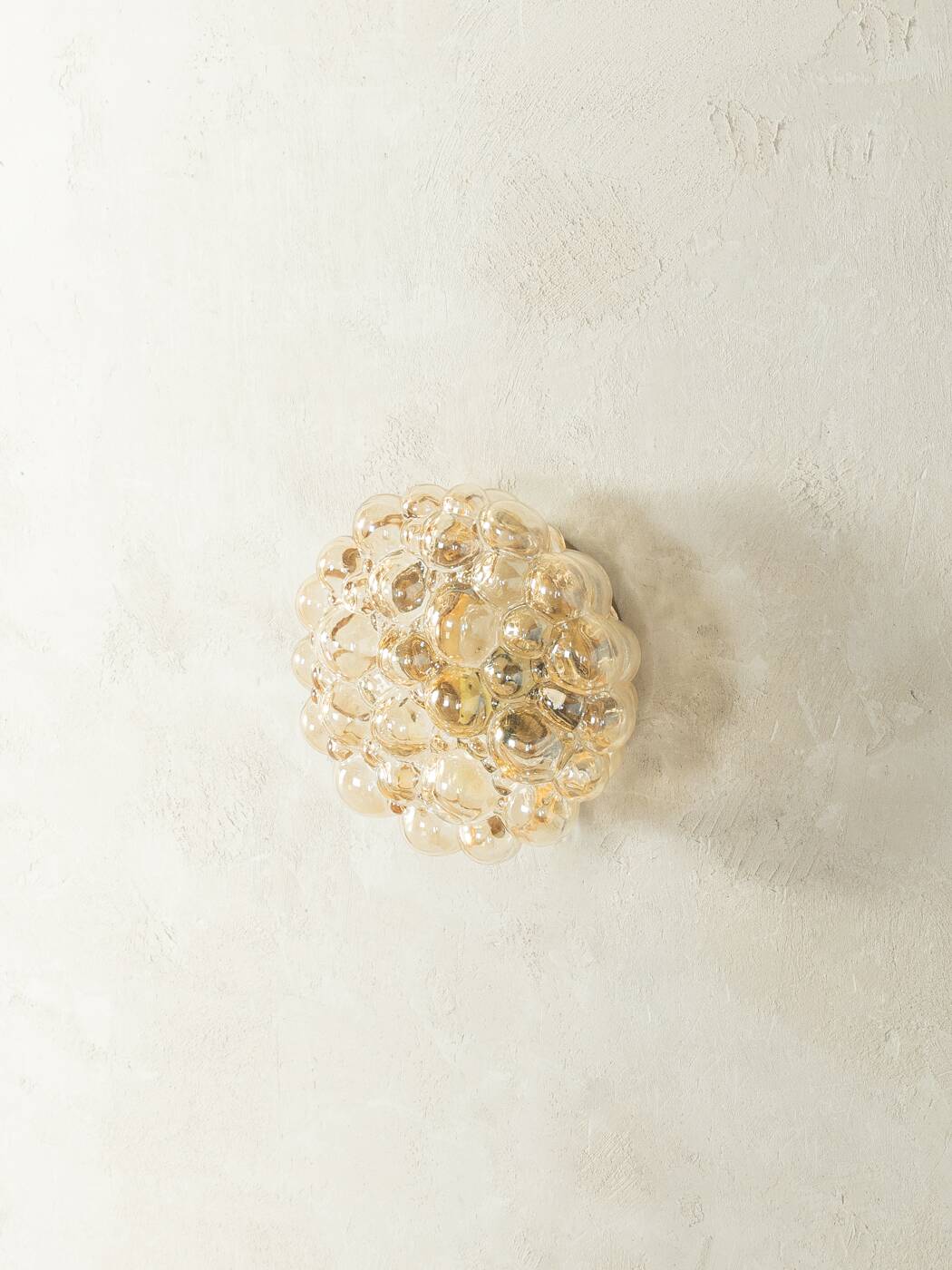 Doria Leuchten wall or ceiling lamp, Space Age, bubble glass, 1970s