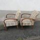 Paire de fauteuils années 50 tissu fleuri