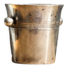 Silver metal ice bucket