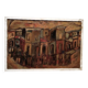 Oil on canvas "Funerals in Syracuse" by Ferruccio Ferri - Exhibition Gulf of La Spezia, 1940s