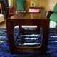 Set of three nesting coffee tables, 1970, dark wood