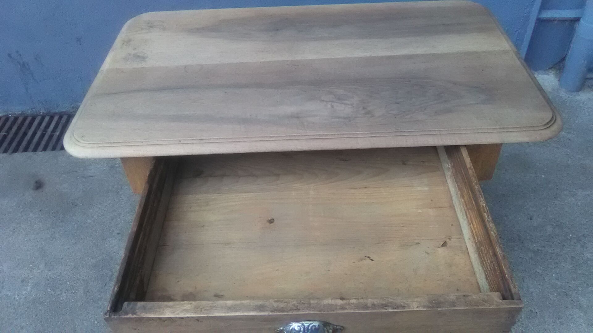 Pickled rustic side table