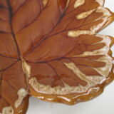 Vallauris vintage ceramic leaf pocket tray