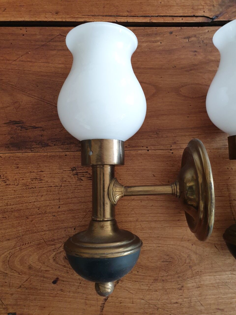 Pair of antique wall lamps