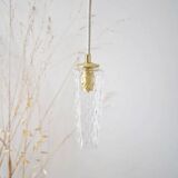 Chiseled glass suspension