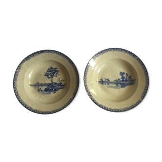 Duo d'assiettes creuses Luneville