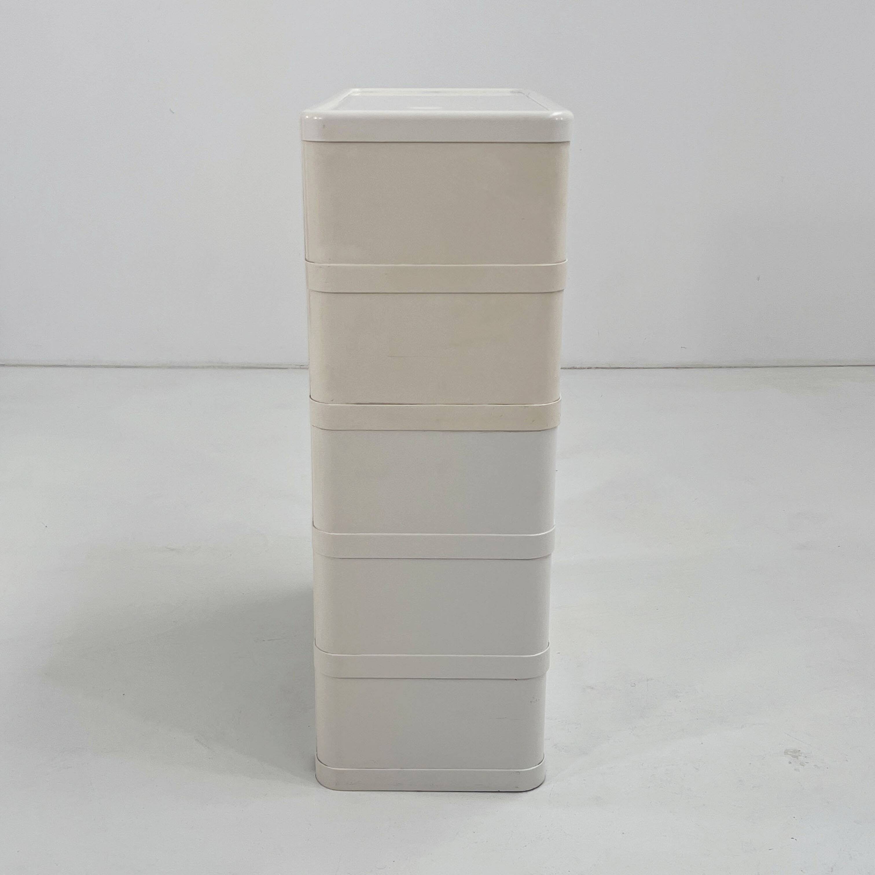 White cabinet model "4964" by Olaf Von Bohr for Kartell, 1970