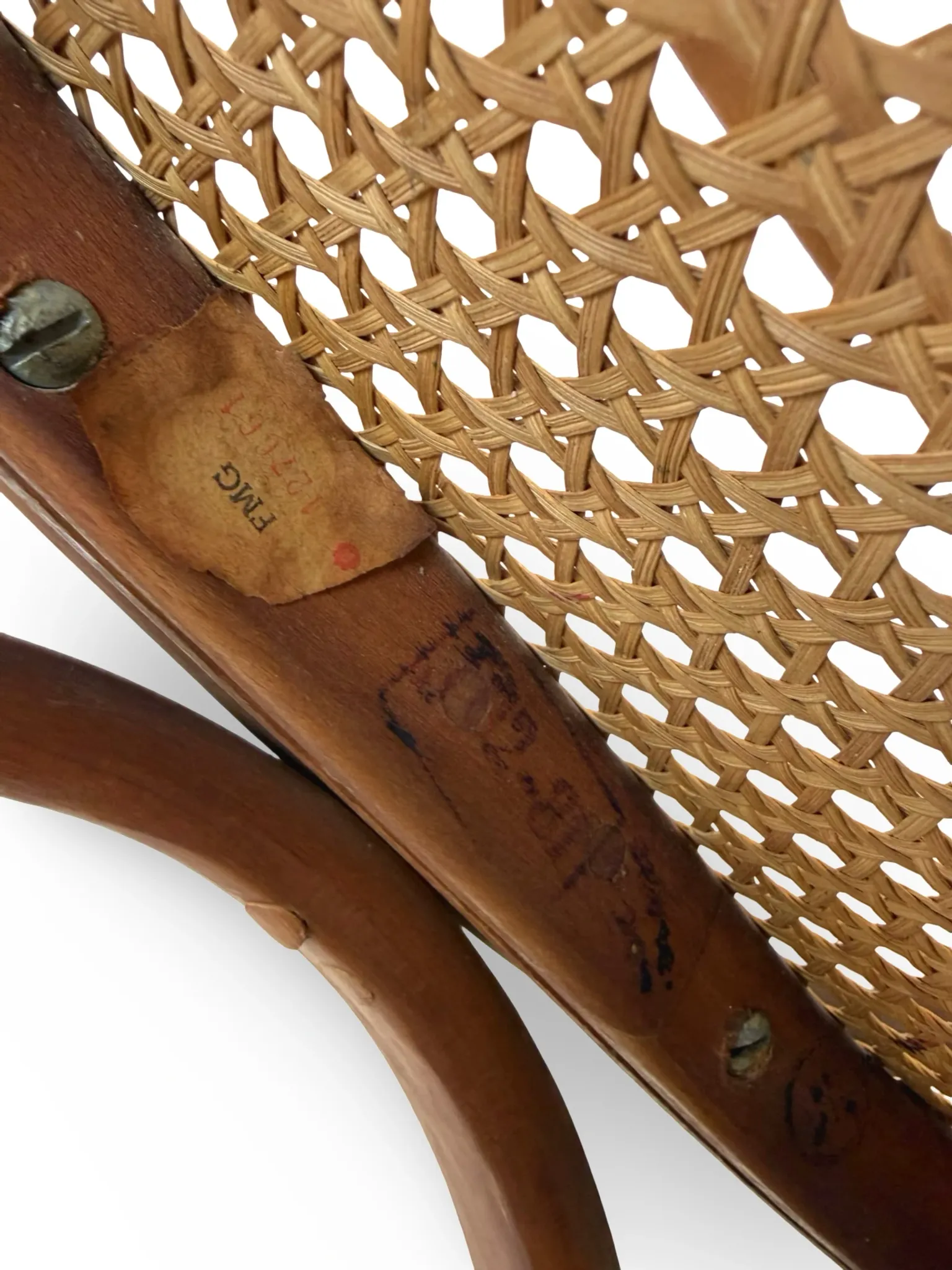 Vintage Bentwood Rocking Chair in the Thonet Tradition, by FMG, 1940s/
