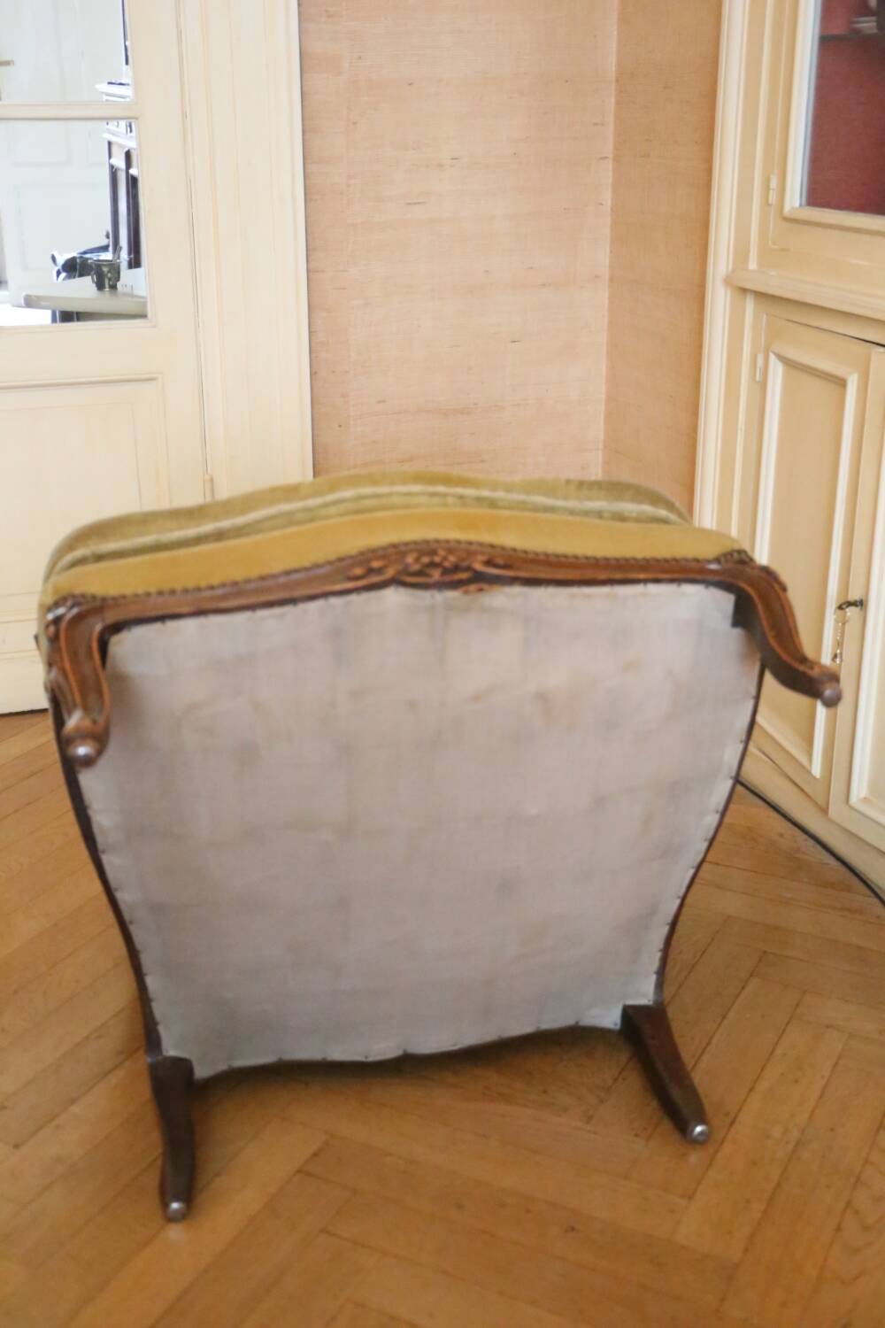 Cane shepherdess armchair, around 1930