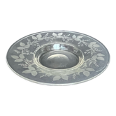 Engraved glass cup