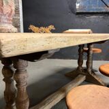 Old monastery table in solid oak