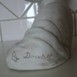 Laughing child bust after Donatello in Sèvres biscuit