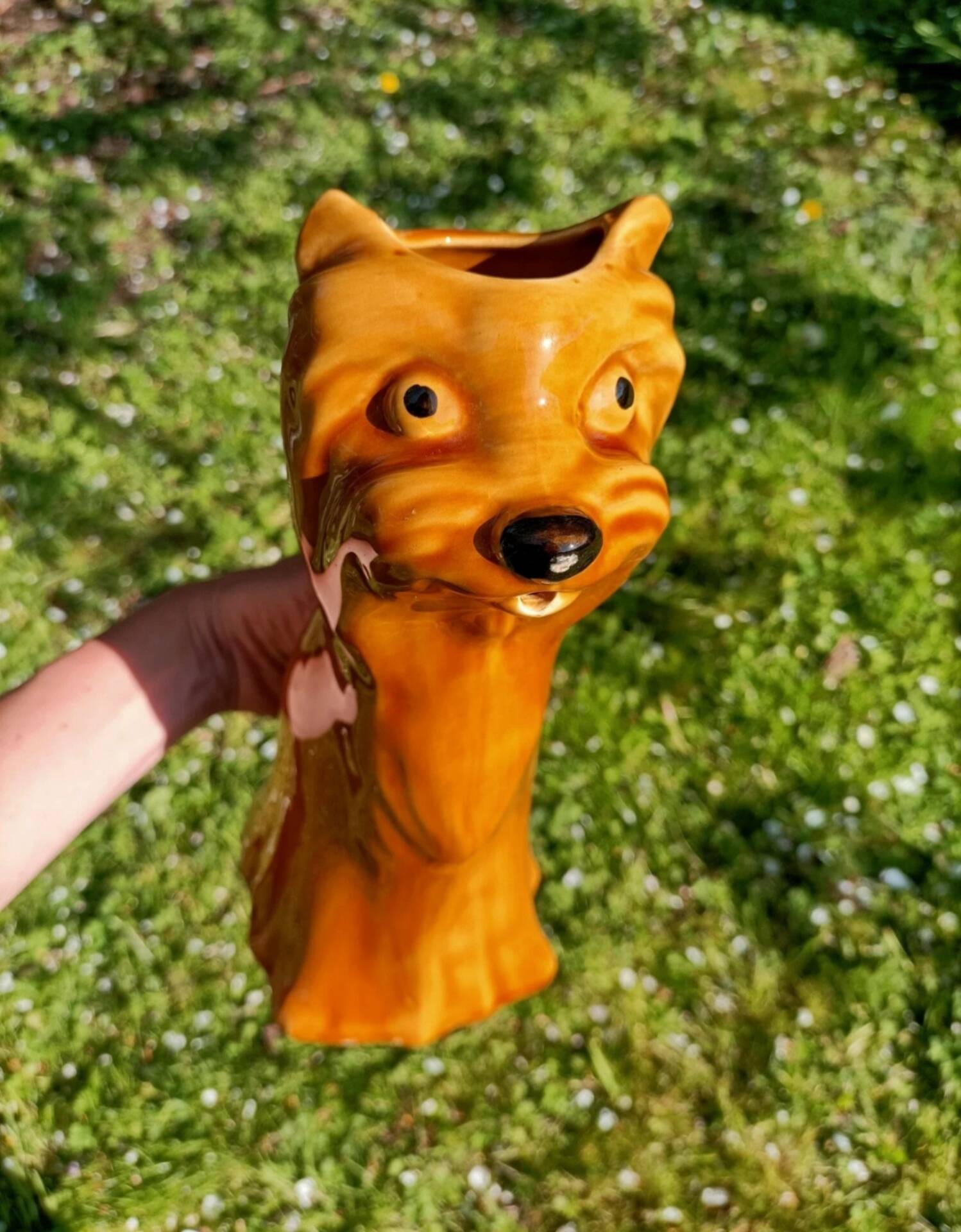 Pichet/Carafe zoomorphe céramique rétro