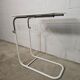 Adjustable side table from the 1970s in white lacquered metal.