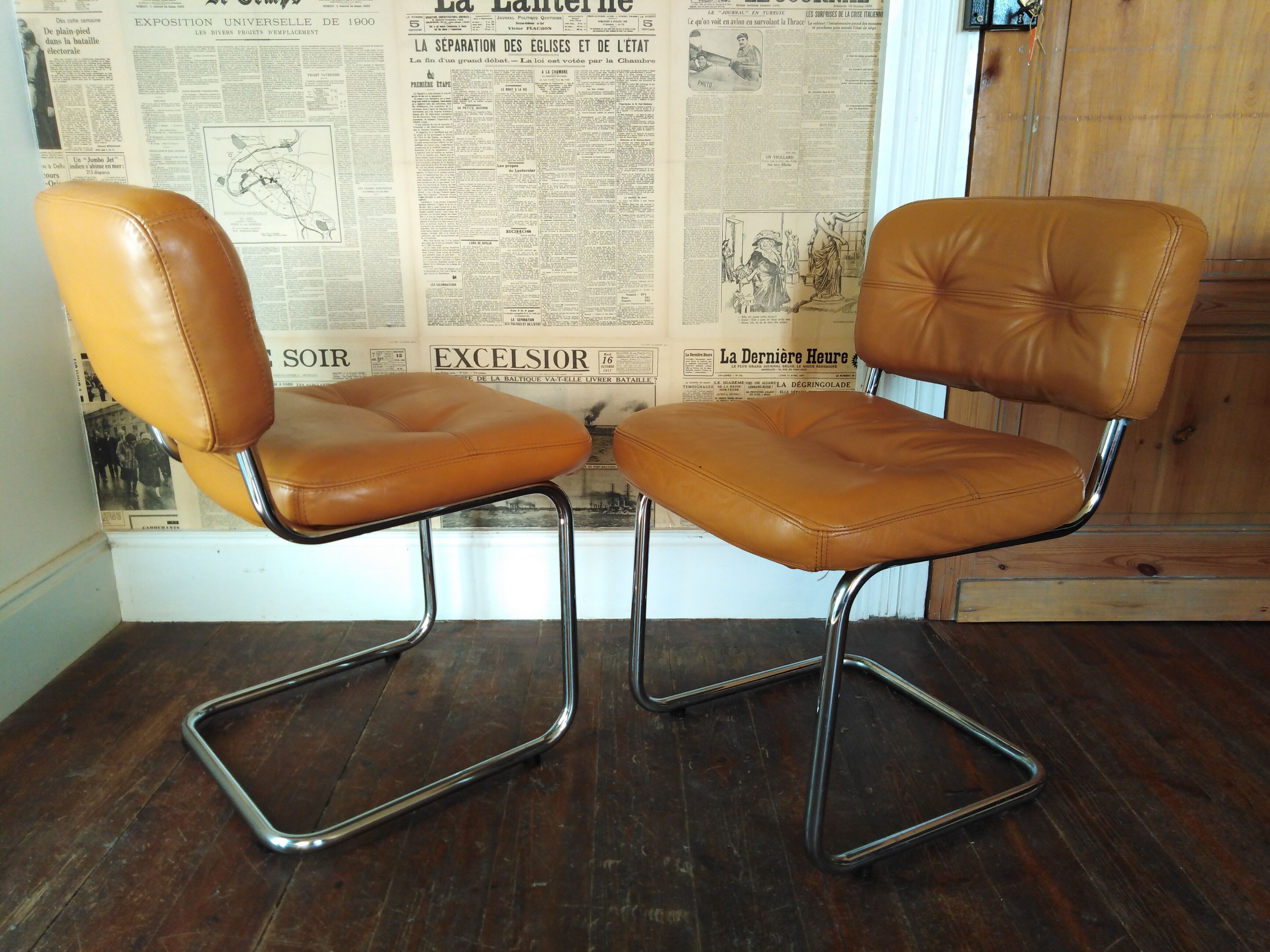 Two chairs, roche bobois, 70s