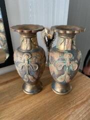 Pair of vintage Asian vases