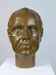 Vintage sculptural bust in bronzed plaster of a man.