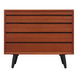 Teak chest of drawers, Danish design, 1970s, production: Denmark