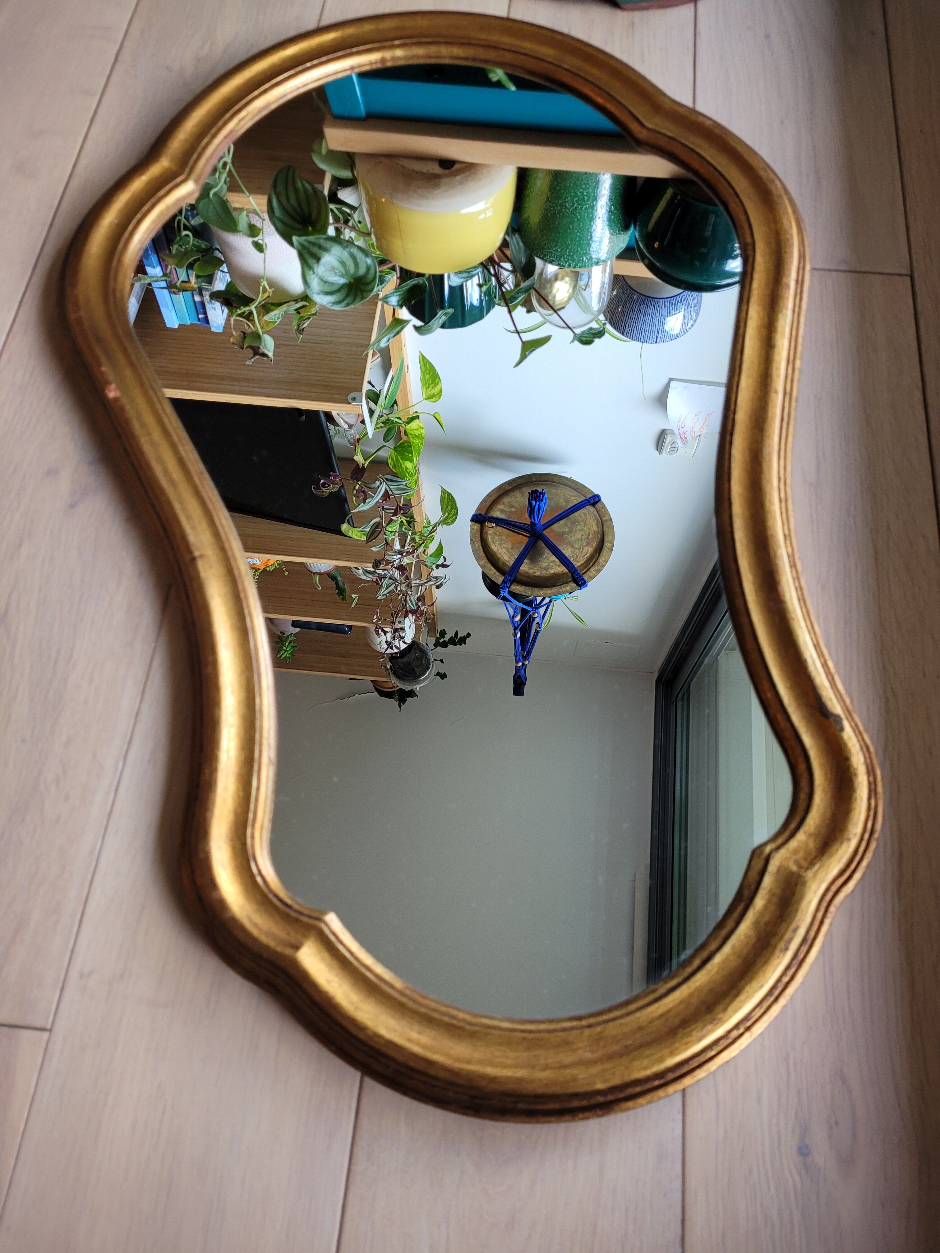 Gilded wooden mirror 61x41cm
