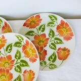 Lot de 4 assiettes dessert vintage Moulin des Loups Orchies Ontario 210681