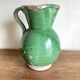 Vase pitcher Sicily Italy in glazed earthenware folk art 1950