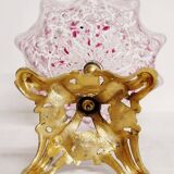 Frutero "Art Nouveau" en cristal de Murano. Italie, années 1940.