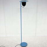 1970's vetri murano glass & metal floor lamp, italy