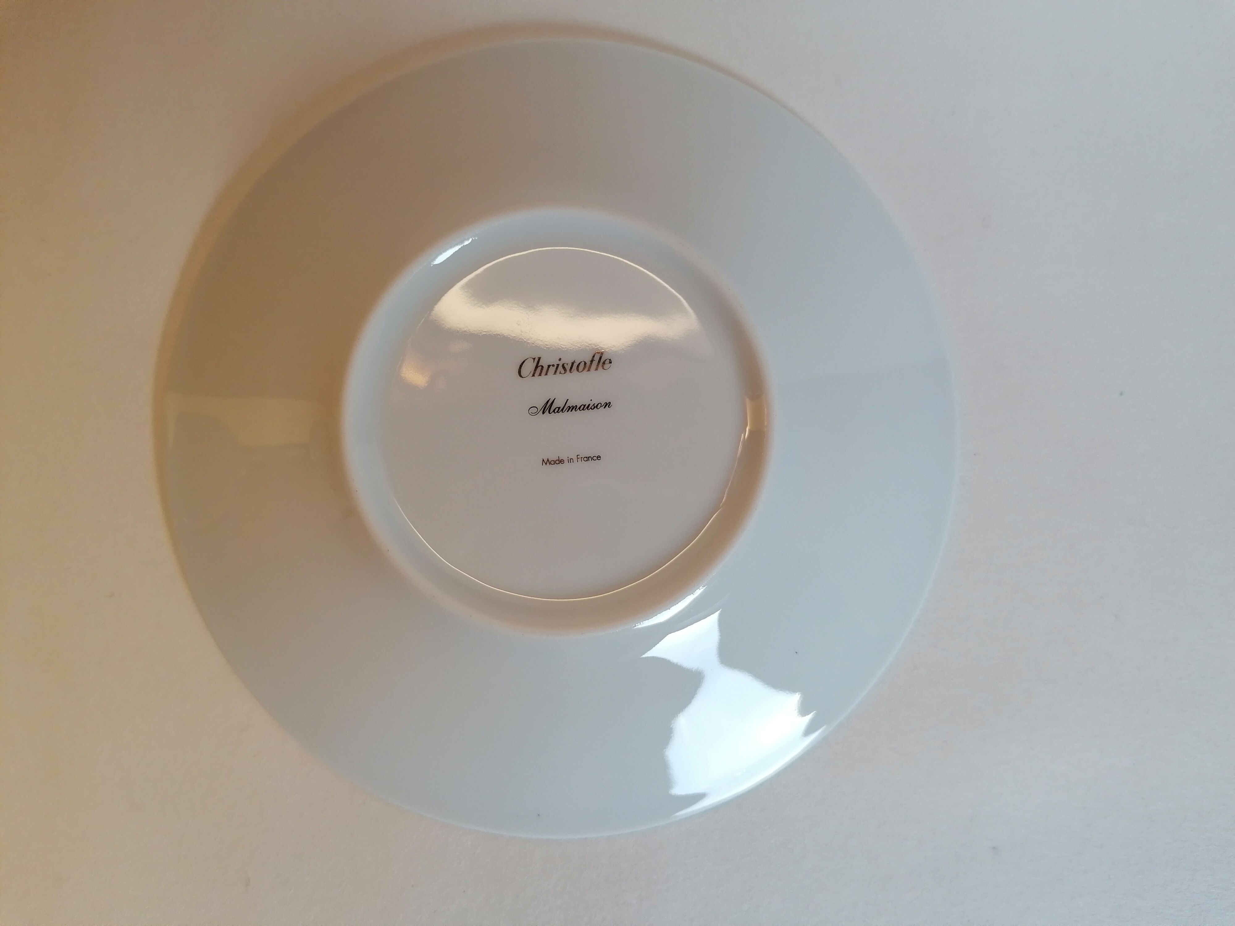 Two teacups and saucers Christofle Malmaison