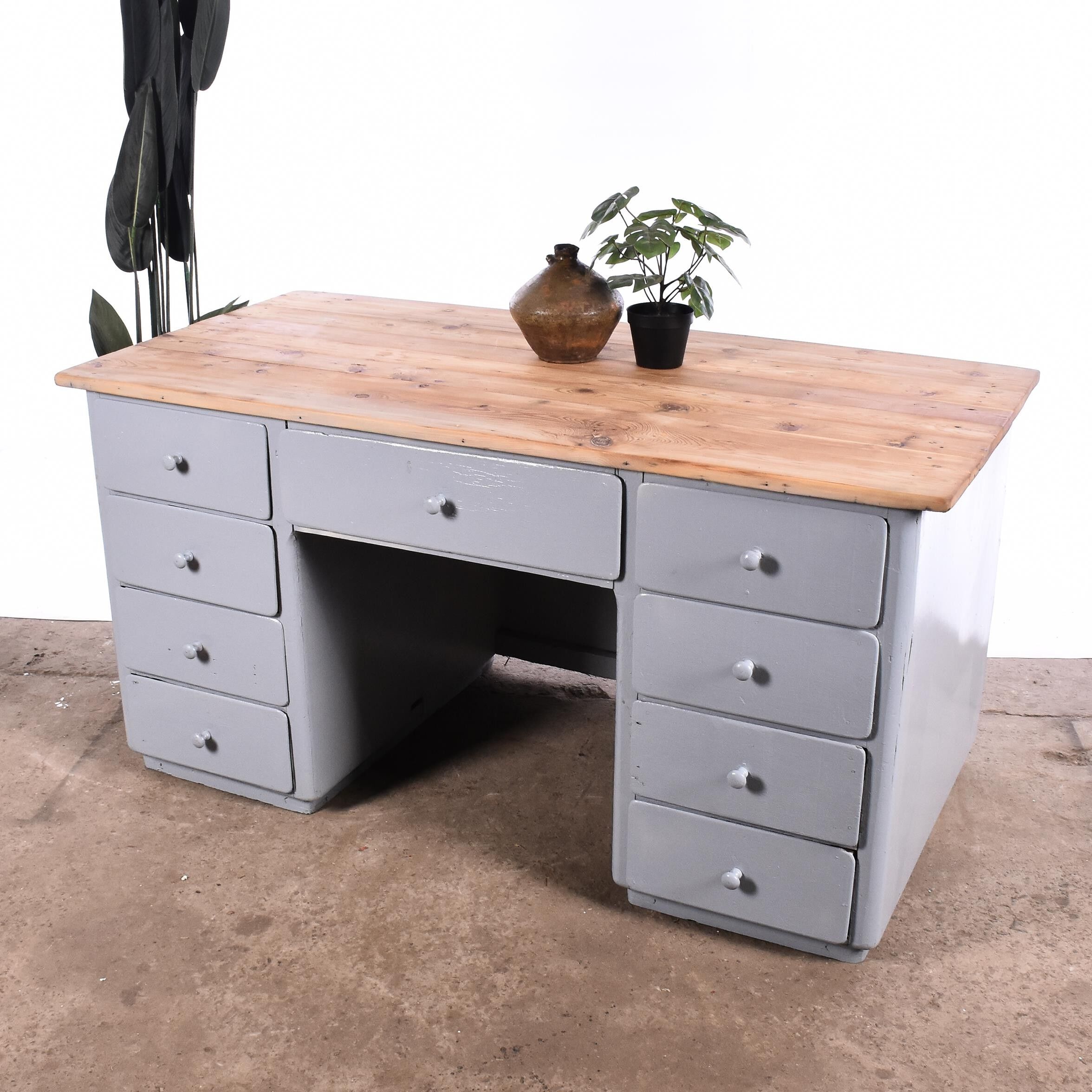 Vintage workbench gray