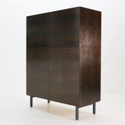 Writing desk, dark walnut stained 1960
