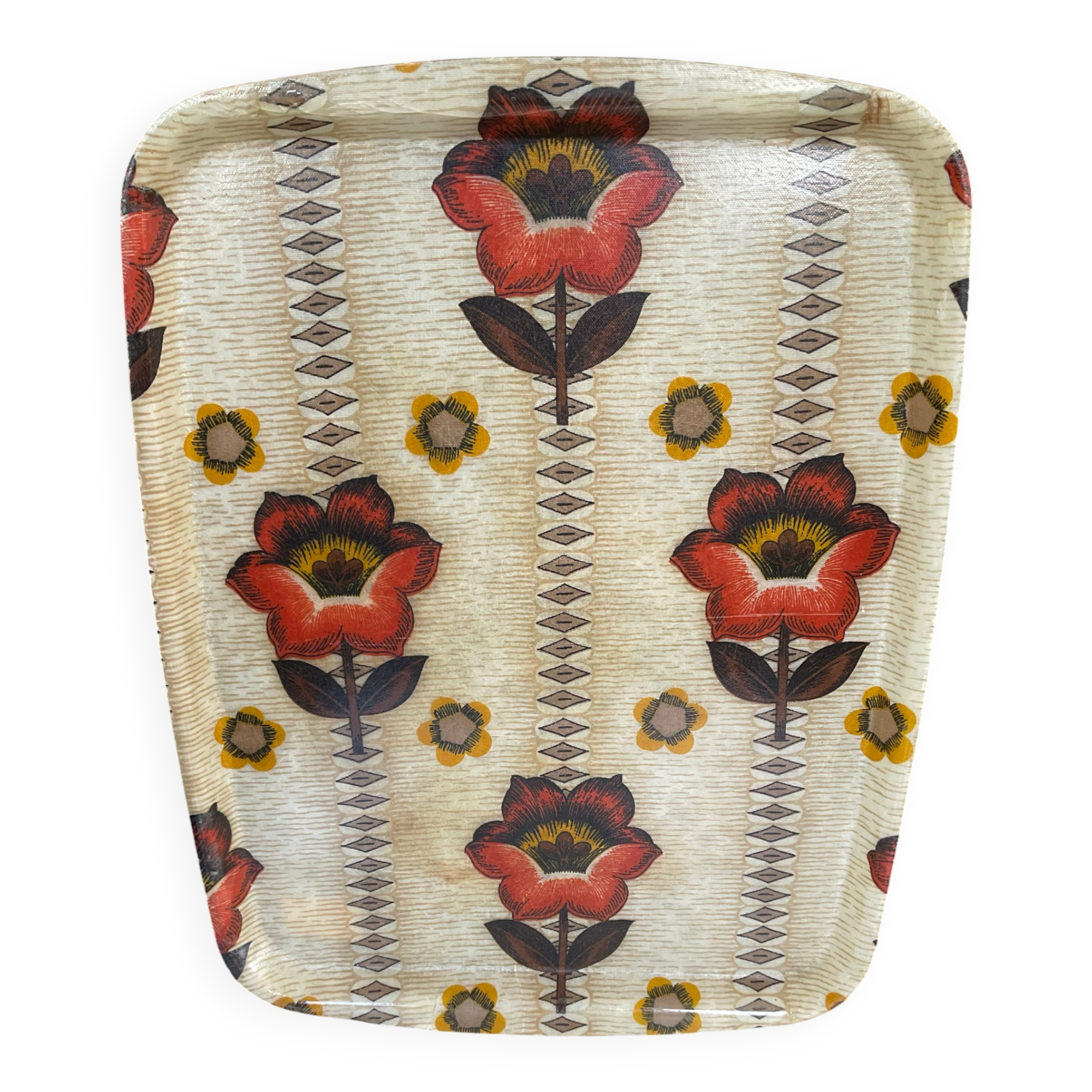 1970s vintage Alpac fibreglass plateau
