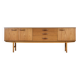 Buffet/table basse en teck « Avalon » du milieu du siècle. Style vintage élégant.