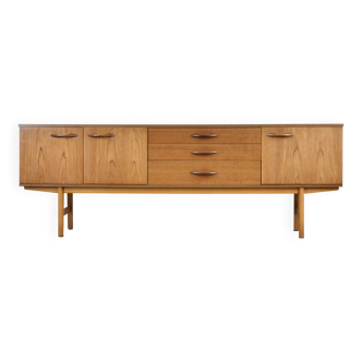 Buffet/table basse en teck « Avalon » du milieu du siècle. Style vintage élégant.