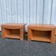 Pair of vintage wooden bedside tables – 1970s/80s