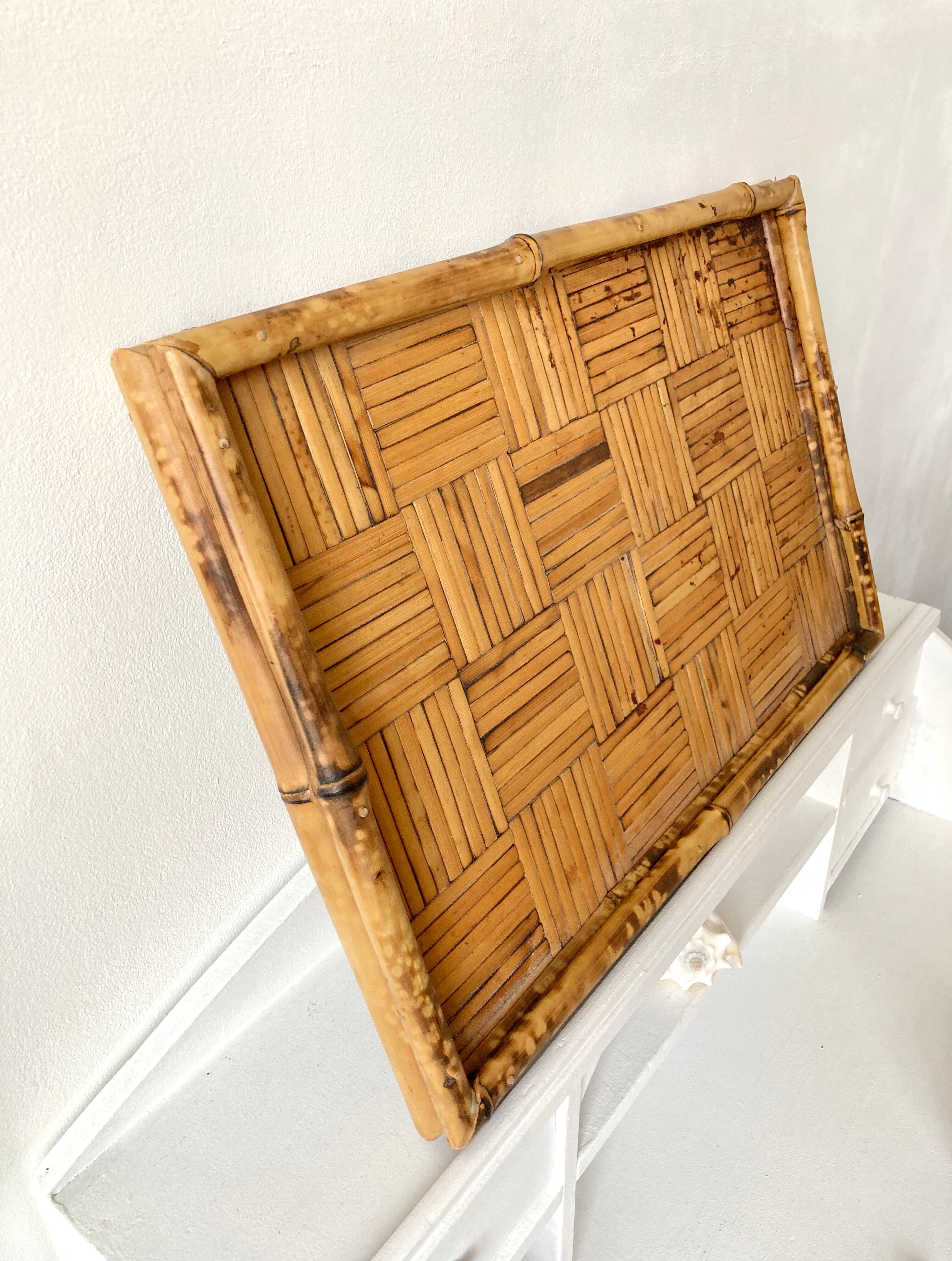 Bamboo tray from the 70s