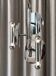 1970s Space Age chrome chandelier – 3 lights