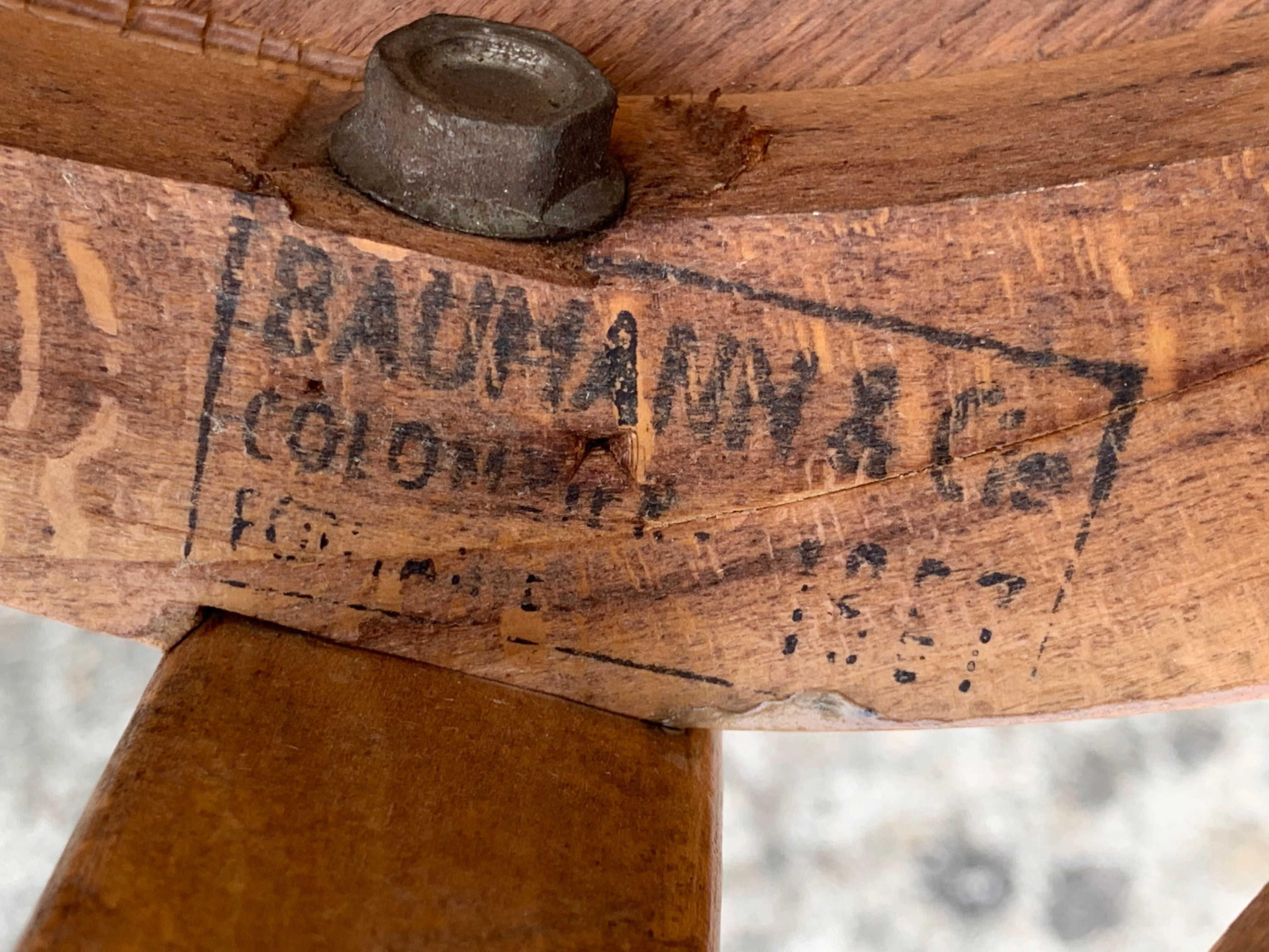 Suite of 4 chairs bistro Baumann 1967