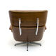 Lounge chair and ottoman leather and bentwood 60/70