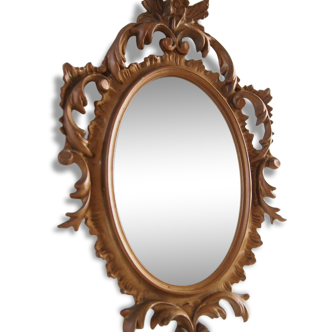 Old gold mirror