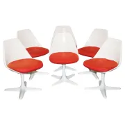 Vintage Arkana Dining Chairs by Maurice Burke, 1960s, Set of 5