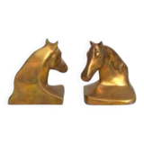 Brass horse bookends