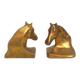 Brass horse bookends