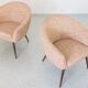 Pink Vintage Shell Armchairs From Lfm, Poland, 1970s, Set Of 2