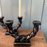 Ceramic twisted candle holder