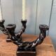 Ceramic twisted candle holder