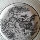 Six plates for dessert Fables de la Fontaine Digoin Sarreguemines