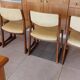 4 sled chairs, vintage