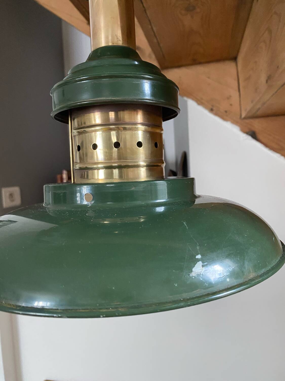 Industrial metal and brass lighting