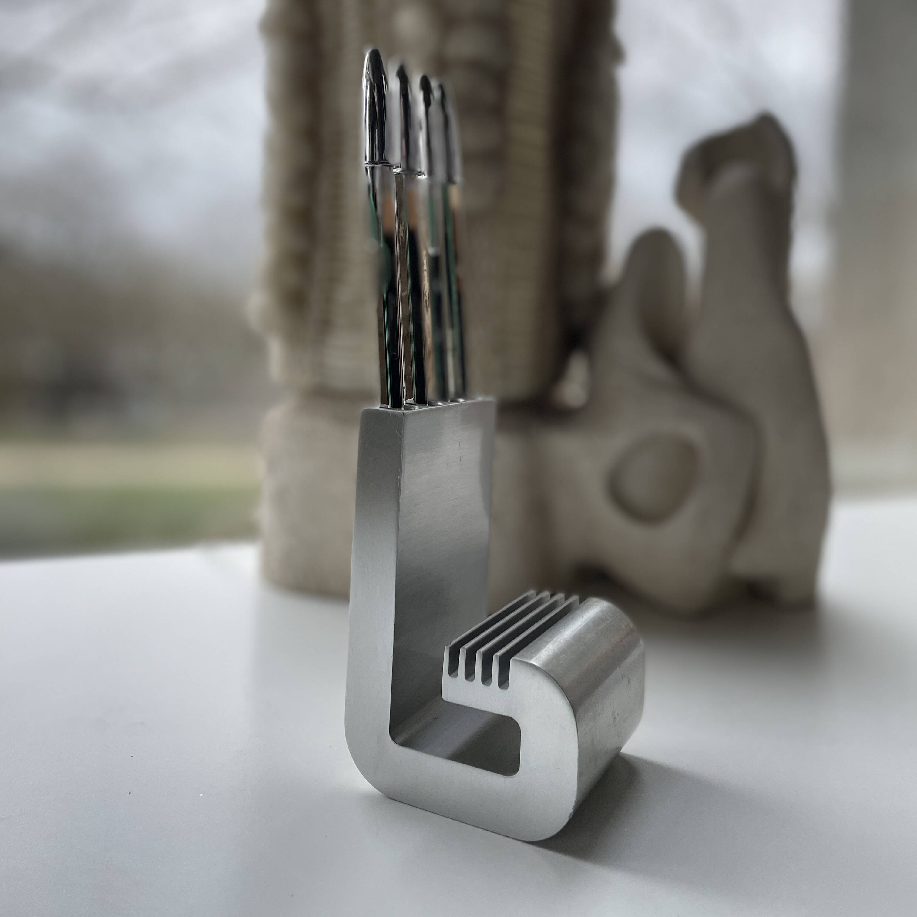 Pierre Vandel pencil holder and paper